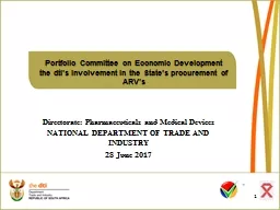 PPT-Portfolio Committee on Economic Development