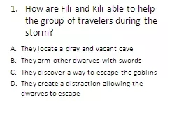 PPT-How are Fili and Kili