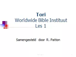 Tori     Worldwide Bible