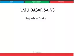 ILMU DASAR SAINS Perpindahan