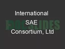 International SAE Consortium, Ltd