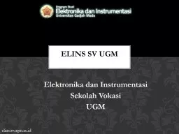 Elektronika dan Instrumentasi