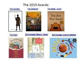 The 2015 Awards The Newbery