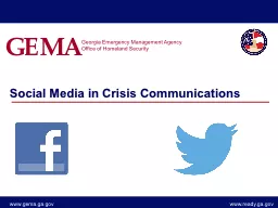 Social Media in Crisis Communications