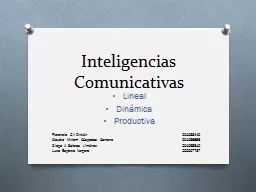 Inteligencias Comunicativas