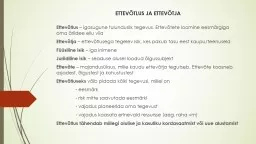 PPT-TOOTEIDEE OTSIMINE Tootearendus