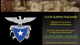 CLUB  ALPINO ITALIANO PROGETTO SCUOLA