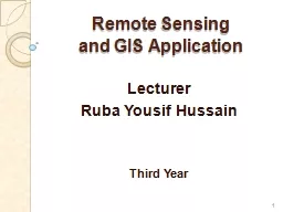 PPT-Remote Sensing and GIS Application