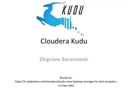 Cloudera  Kudu Introduction