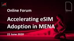 Online Forum  Accelerating eSIM