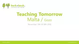 Teaching  Tomorrow Malta /