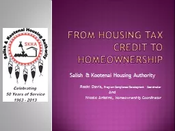 From Housing Tax Credit to Homeownership