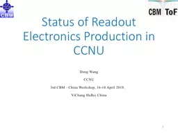 Status of Readout  Electronics