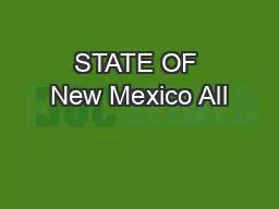 STATE OF New Mexico All