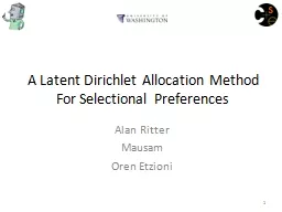 A Latent  Dirichlet  Allocation Method For