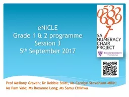 PPT-eNICLE Grade 1 & 2 programme