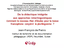 PPT-De la didactique intégrée