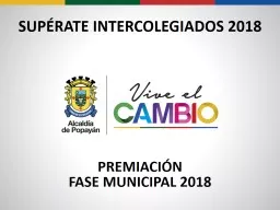 SUPÉRATE INTERCOLEGIADOS 2018