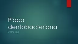 Placa dentobacteriana Unidad no. 3