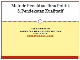 Heru   Susetyo Fakultas