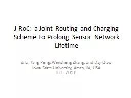 J- RoC : a Joint Routing and Charging Scheme to Prolong Sensor Network