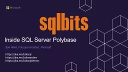 Inside SQL Server Polybase