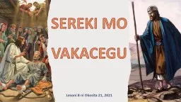 PPT-VEIQARAVI VAKATAKI JISU Lesoni 8 ni Okosita 22, 2020