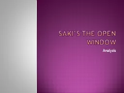 Saki’s The Open Window