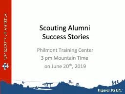 Scouting Alumni  Success Stories
