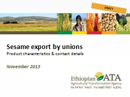 Sesame export by unions Product characteristics & contact details