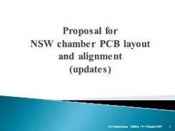 Proposal for NSW chamber PCB