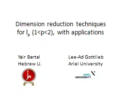 Dimension reduction techniques  for