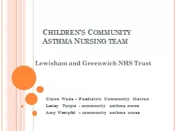 Children's Community Asthma Nursing team