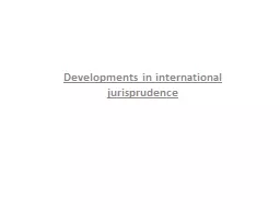 Developments  in international