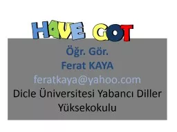 PPT-Öğr. Gör. Ferat KAYA