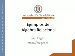 PPT-Ejemplos del Algebra Relacional