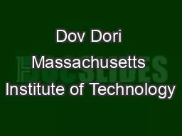 PPT-Dov Dori Massachusetts Institute of Technology