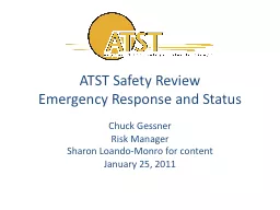 ATST Safety Review Emergency Response and Status