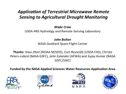 PPT-Wade Crow USDA ARS Hydrology and Remote Sensing Laboratory