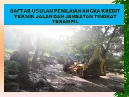 PPT-DAFTAR USULAN PENILAIAN ANGKA KREDIT TEKNIK JALAN DAN JEMBATAN TINGKAT TERAMPIL