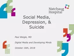 PPT-Social Media, Depression, & Suicide