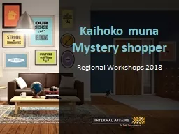 Kaihoko   muna Mystery shopper