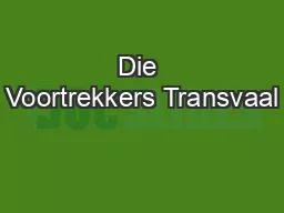 Die Voortrekkers Transvaal