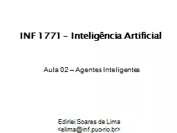 PPT-INF 1771 – Inteligência Artificial