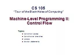 Machine-Level Programming II: