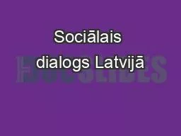 Sociālais dialogs Latvijā