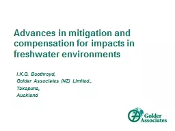 Advances in mitigation and compensation for impacts in