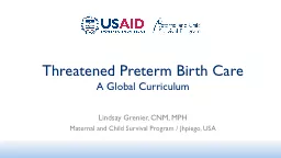 Threatened Preterm Birth Care