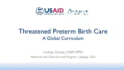 PPT-Threatened Preterm Birth Care