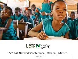 March 2017 1   5 TH  PAL Network Conference |